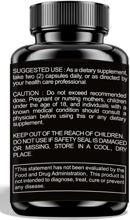 Himiyer Women's Energy Supplement, 60 Vegetable Capsules, with Ashwagandha, Shilajit, Sea Moss, Collagen and Biotin