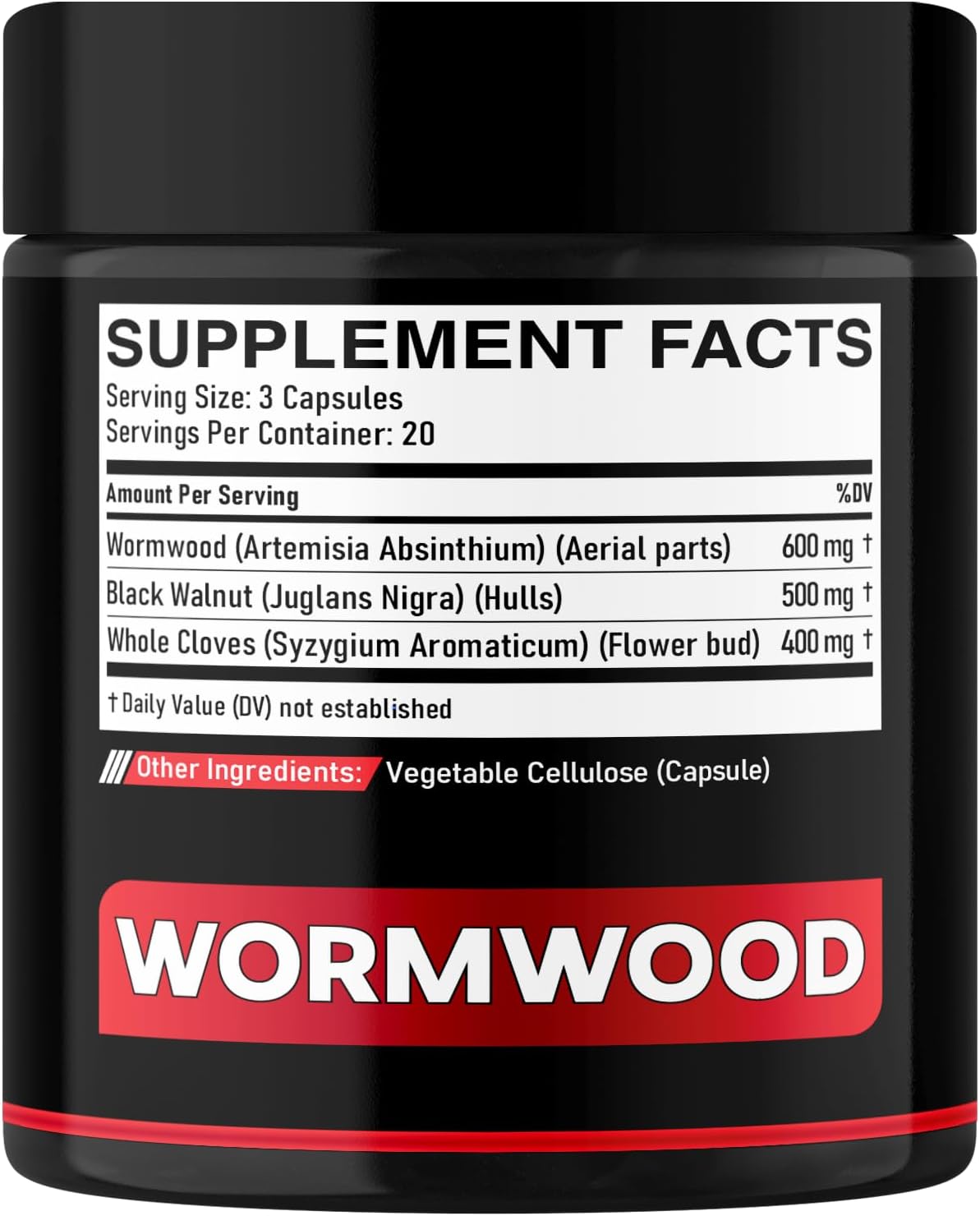 DEDICAD 1500mg Wormwood Capsules with Black Walnut & Cloves – Artemisia Annua Herbal Supplement - görsel 8