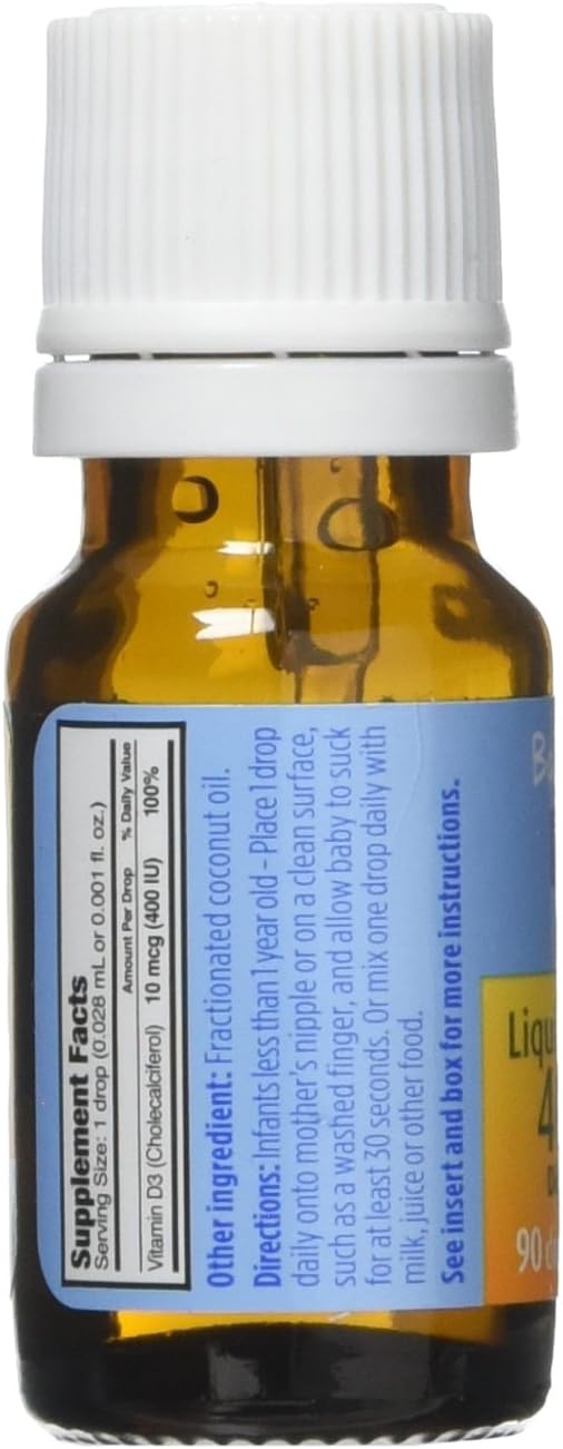 Ddrops Baby 400 IU Vitamin D3 Drops, 90 Count (Pack of 3) - görsel 3