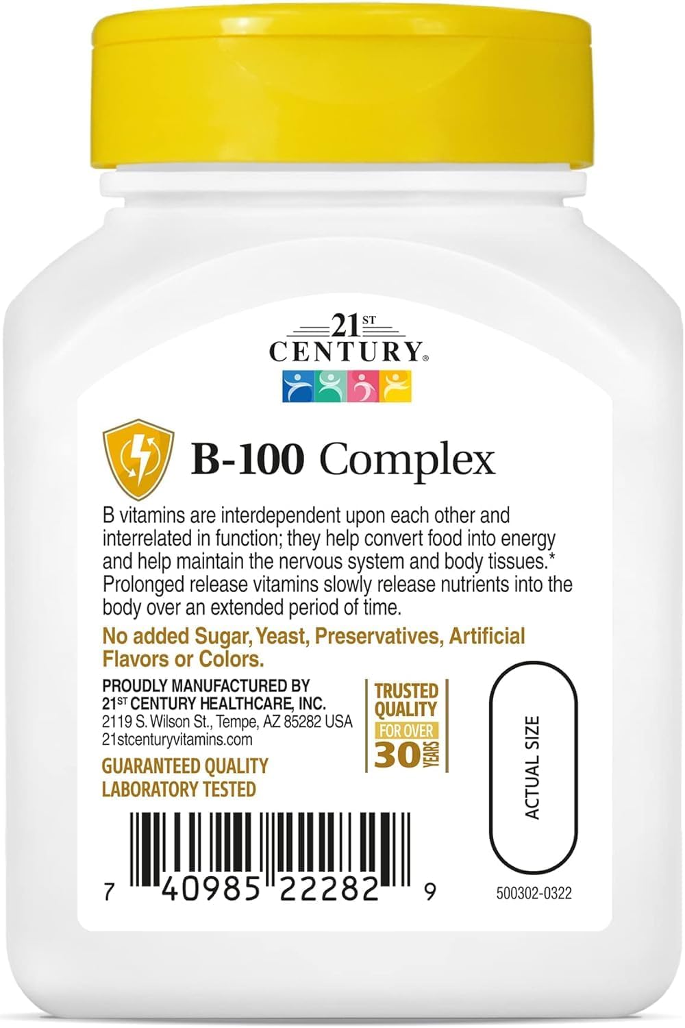 21st Century Vitamin B-100 Complex, 120 Tablets (2-Pack) - görsel 6