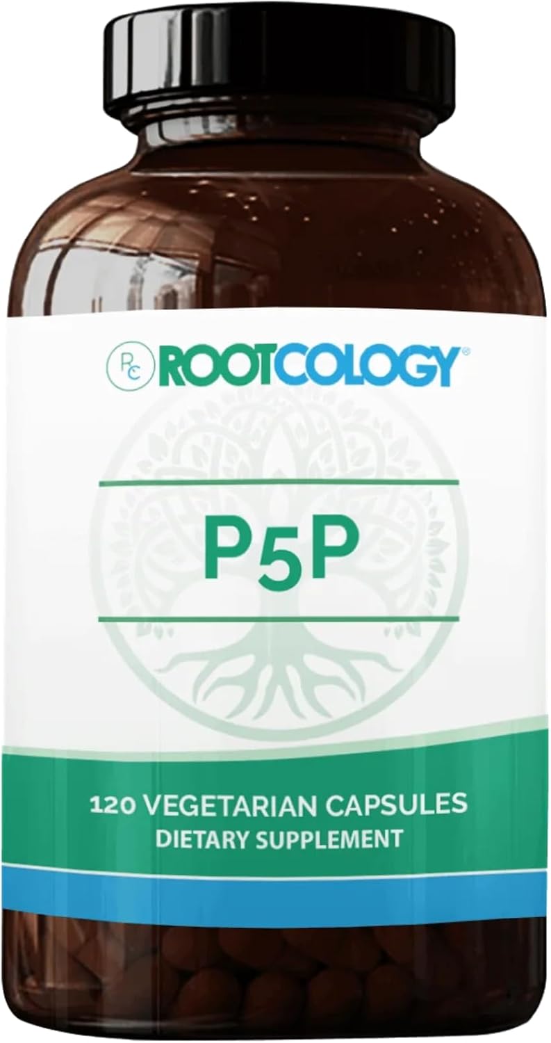 Rootcology by Dr Izabella Wentz | P5P | Active Vitamin B6 to Support Balanced Mood and Healthy Response to Stress | 120 Vegetarian Capsules - görsel 1