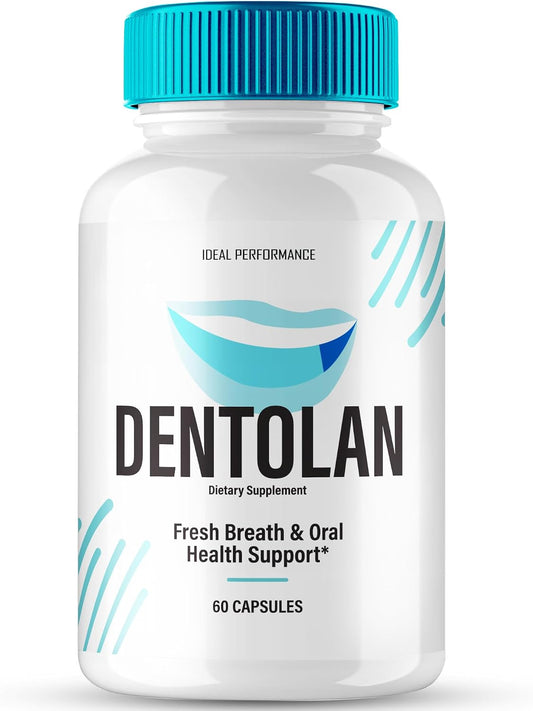 Dentolan Capsules for Fresh Breath and Oral Health - Maximum Strength All-Natural Food Supplement (60 Capsules)