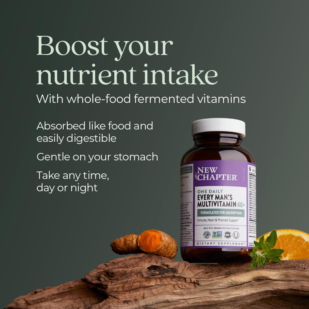 New Chapter One Daily Every Man's Multivitamin 40+ (48 Tablets) - görsel 4
