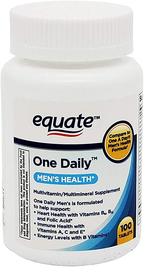 Equate One Daily Multivitamin, Men's Health Formula - 100 Tablets - görsel 2