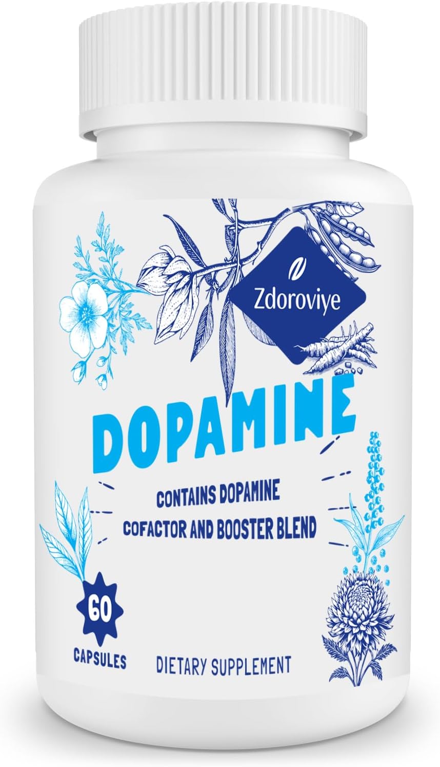 Zdoroviye Dopamine Supplement - 500mg Mucuna Pruriens Extract (40% L-DOPA) - 60 Capsules - görsel 1