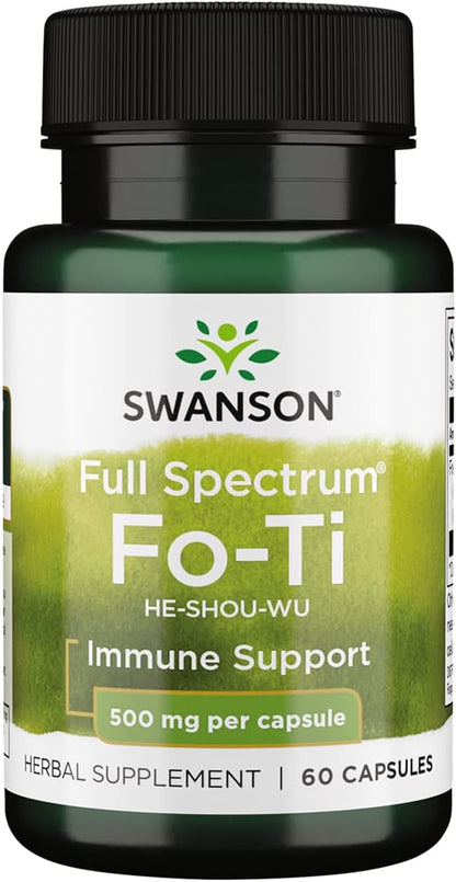 Swanson Fo-Ti 500 mg, 60 Capsules
