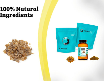 DR WAKDE'S Guggul Powder (Mukul Myrrh | Commiphora mukul) - 100g | Pure, Raw and Dried Powder | Natural Aroma and Freshness | Fine Powder | Vegan | Premium Grade | Nothing Added, Nothing Removed