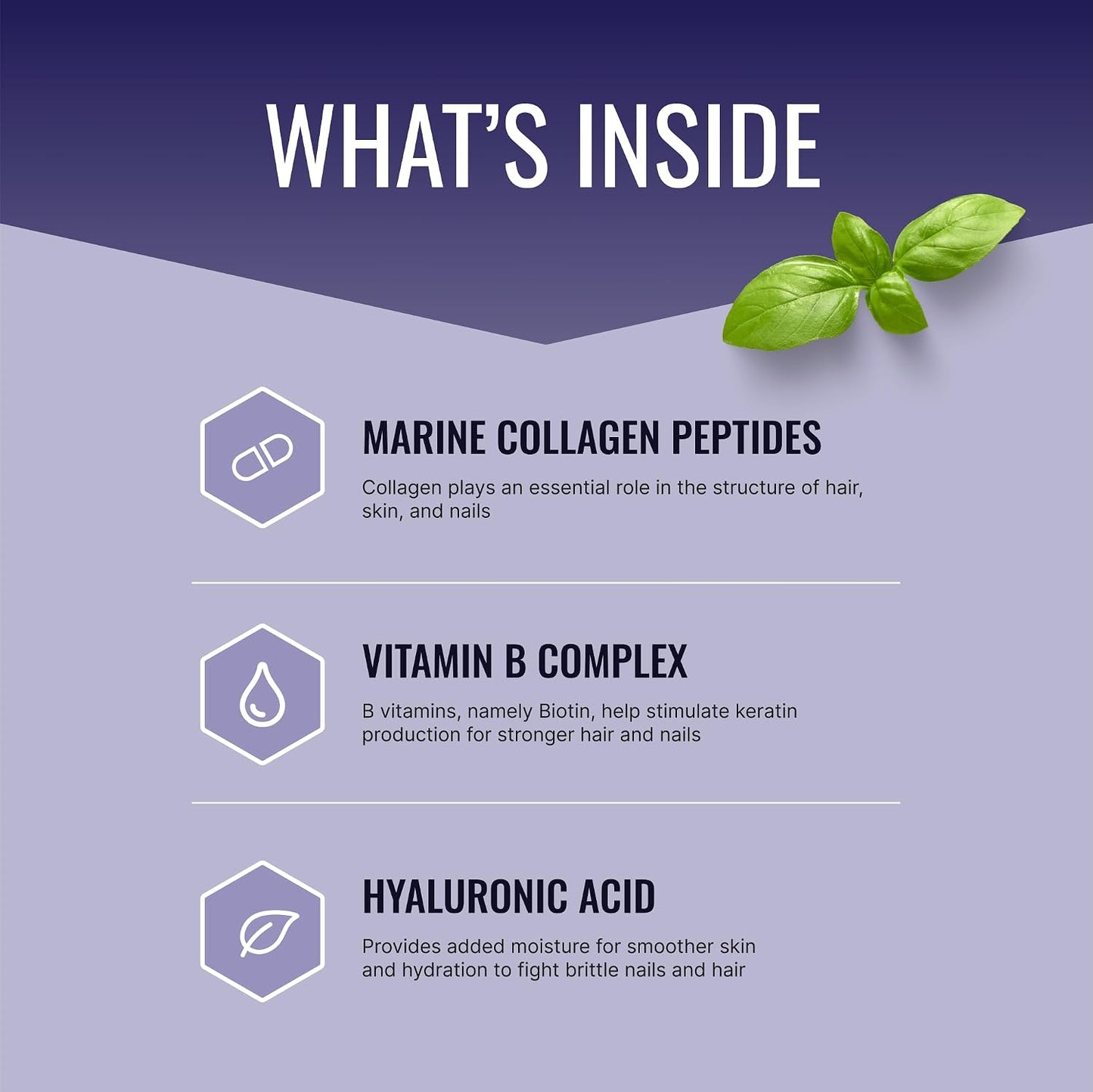 Approved Science Hair, Skin and Nails - Food Supplement - Biotin, Collagen, Vitamin B Complex, Silica, BioPerine - 180 Capsules - 3 Month Supply - görsel 2