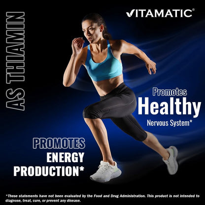 Vitamatic Vitamin B1 (Thiamine Mononitrate) 100mg, 250 Vegetarian Tablets