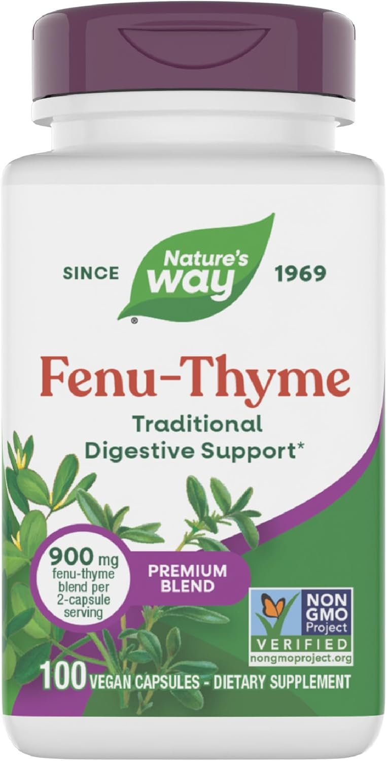 Nature's Way Fenu-Thyme, 900 mg per Serving, 100 Capsules - görsel 1