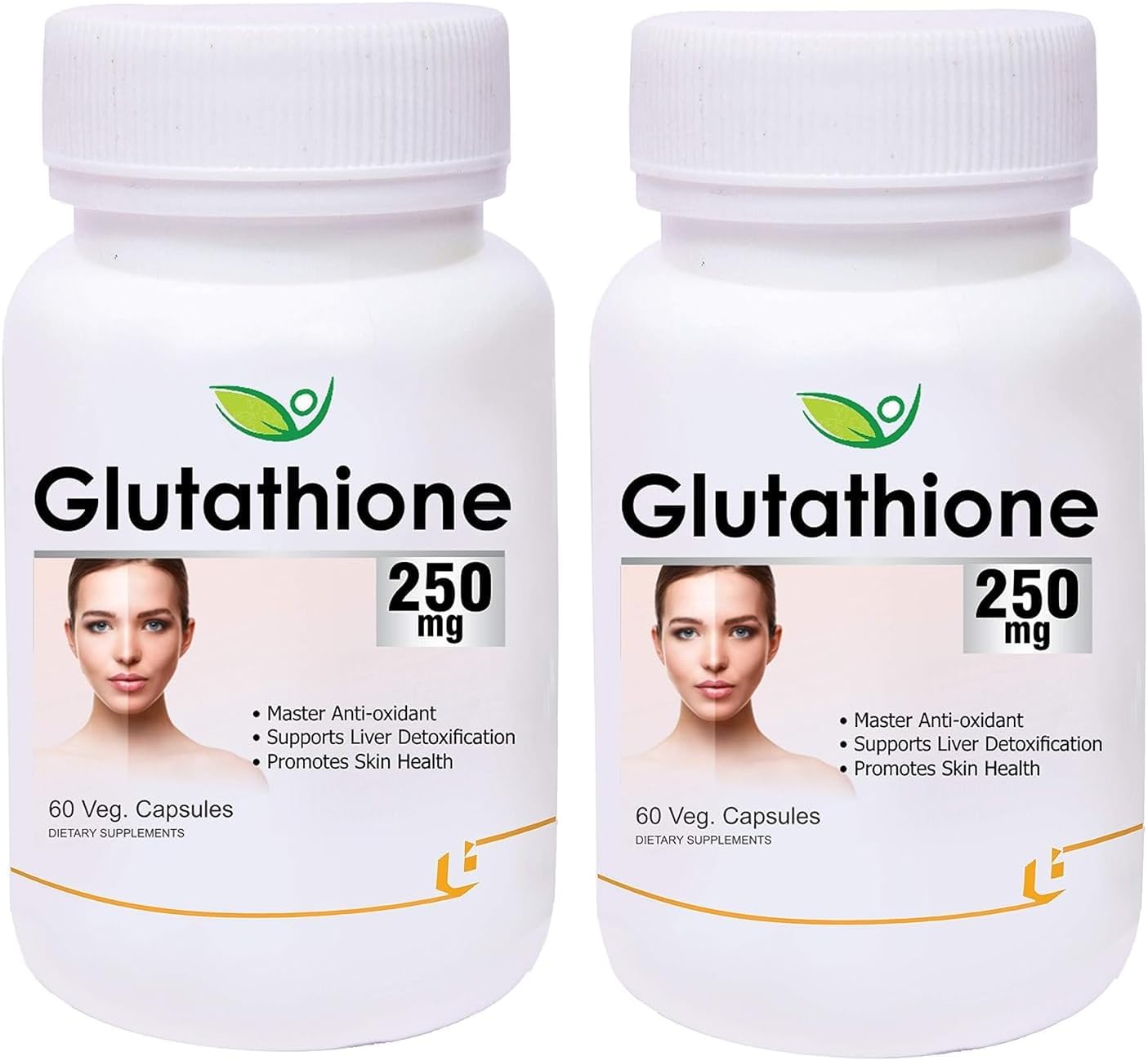 Generic Pub Glutathione 250mg, 60 Veg Capsules (Pack of 2) - görsel 1