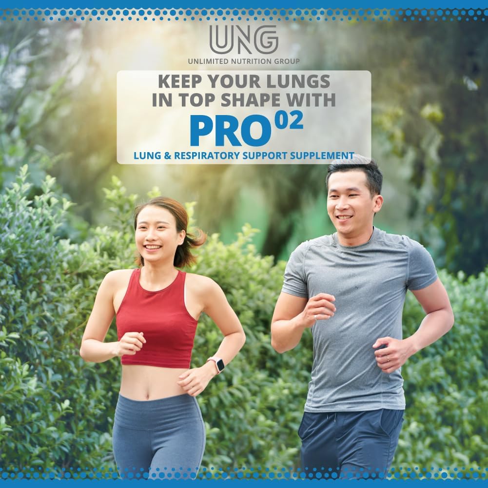 UNG Pro-O2 Lung & Respiratory Support Supplement - 725 mg, 60 Capsules - görsel 8