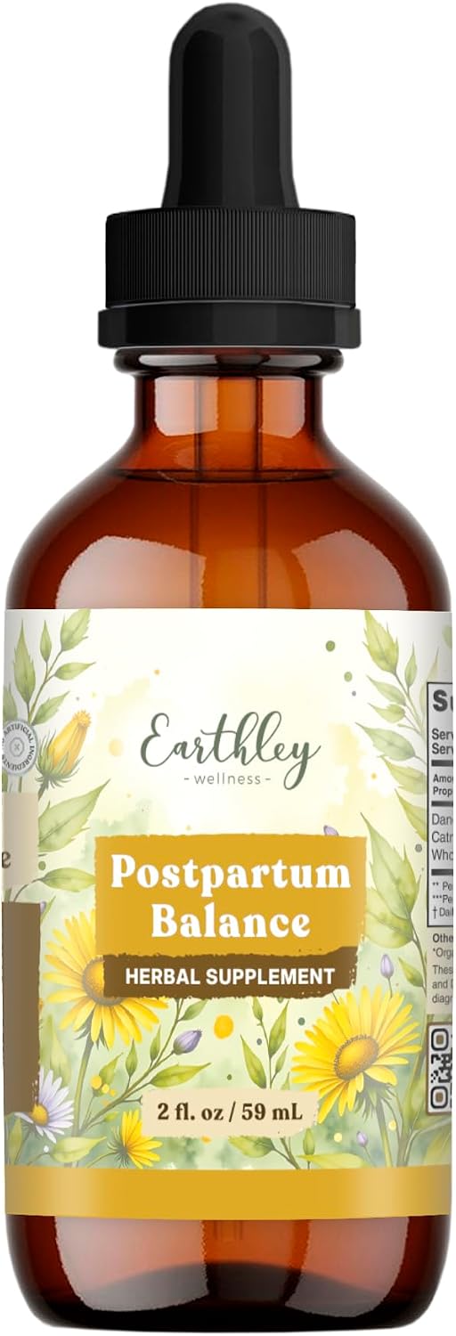 Earthley Wellness Postnatal Balance - Herbal Tincture for Postnatal Recovery and Hormone Support (60 ml) - görsel 1