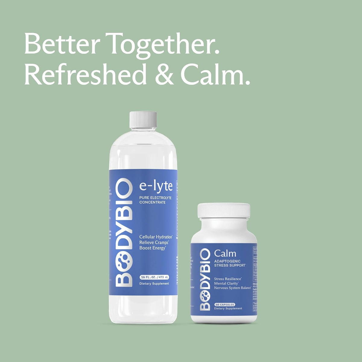 BodyBio Calm - Natural Stress Relief Blend, 60 Capsules - görsel 7
