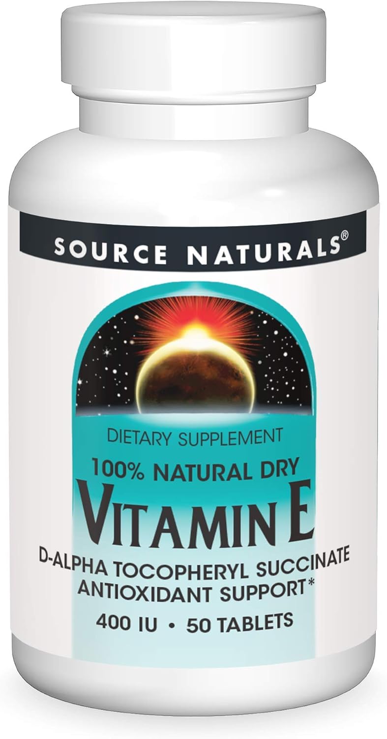 Source Naturals Vitamin E 400 IU - Fat-Soluble Antioxidant - 250 Tablets - görsel 5