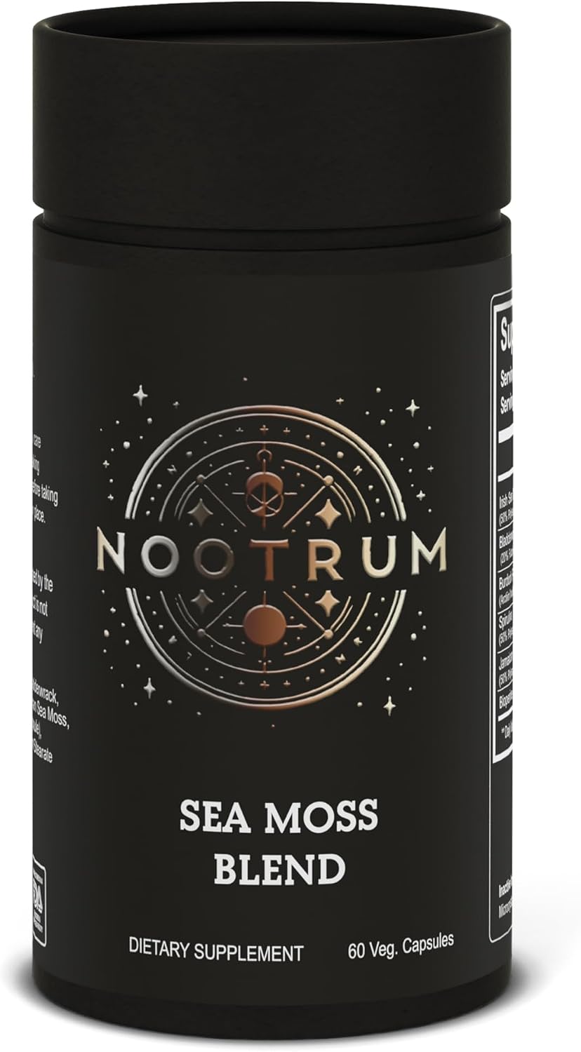 Nootrum Sea Moss Blend: Ultimate Immunity, Radiant Skin, and Natural Energy Booster with Irish Sea Moss & BioPerine - görsel 1