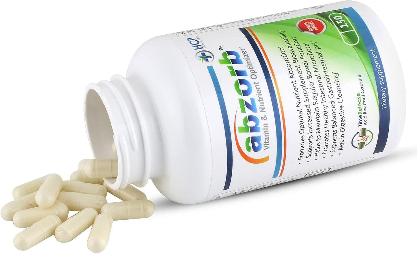Abzorb Vitamin & Nutrient Optimiser – Digestive Enzymes, Probiotics & Magnesium Oxide Complex, 150 Capsules - görsel 4