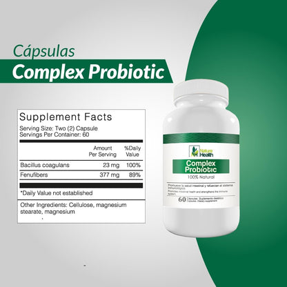 Complex Probiotic - Daily Probiotic Supplement with Bacillus coagulans - 60 Capsules