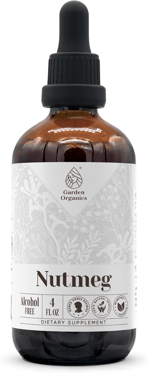 Nutmeg Alcohol-Free Natural Tincture - Immune Support Liquid Drops, 60 ml - görsel 6