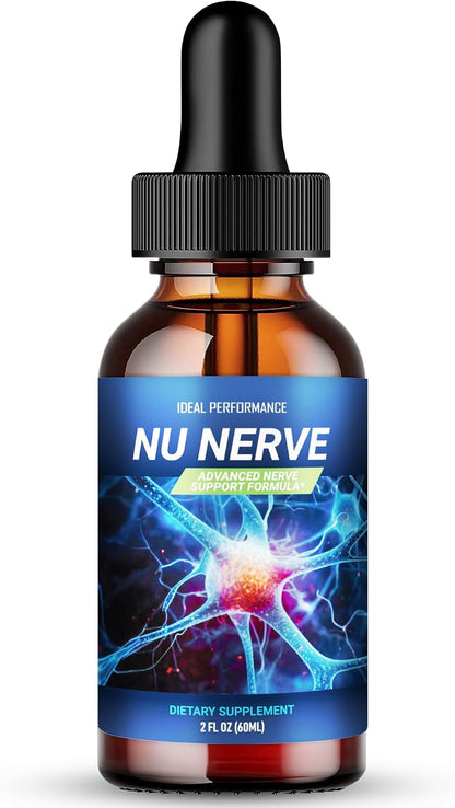 Nu Nerve Drops, Nerve Health Support, NuNerve Liquid Drops All Natural Potent Food Supplement - Maximum Strength, Nutritional Formula for Healthy Nerve Maintenance (1 Pack)