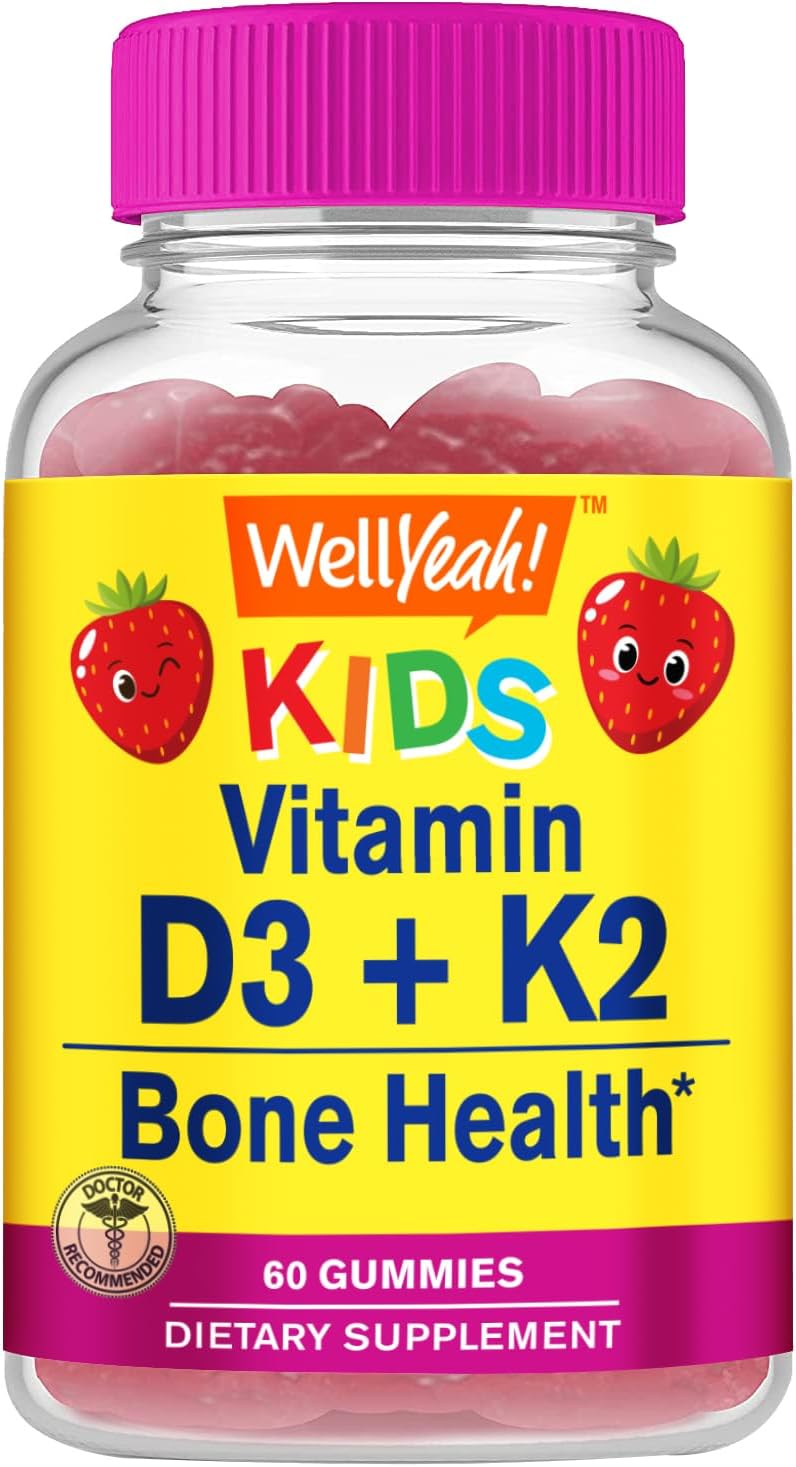 WellYeah Vitamin D3 + K2 for Kids Gummies - 60 Gummies - görsel 1
