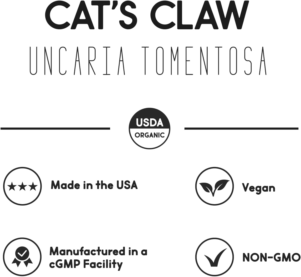 Organic Cat's Claw 1000 mg | Traditional Herbal Support | Vegetarian, Non-GM & Gluten-free - görsel 5