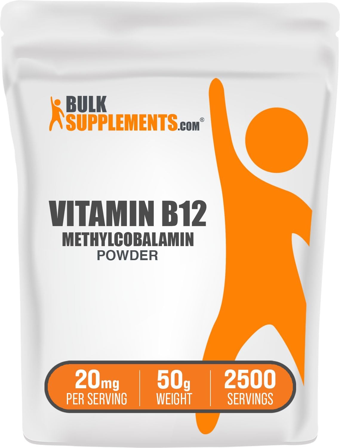 BulkSupplements.com Vitamin B12 Methylcobalamin Powder (50g) - görsel 1