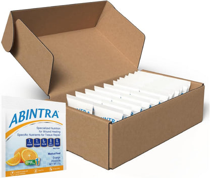 ABINTRA Specialised Nutrition for Wound Healing, L-Arginine, Orange Flavour, 6 Packets