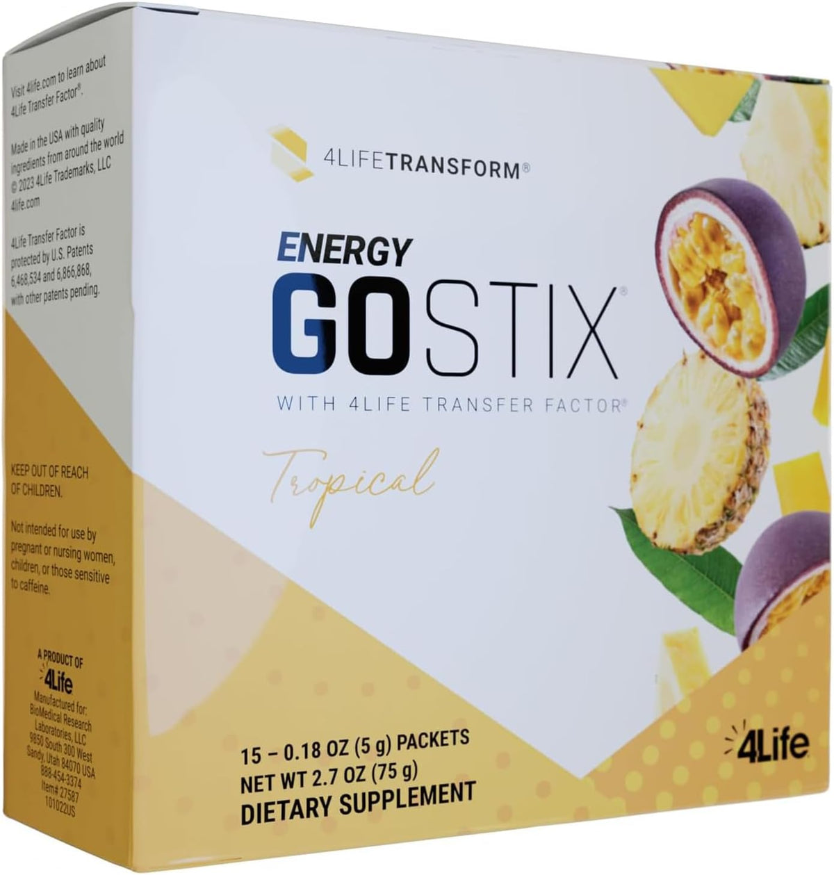 4Life Energy Go Stix Orange Citrus Drink Mix with Amino Acids, 30 Sachets – Image 8