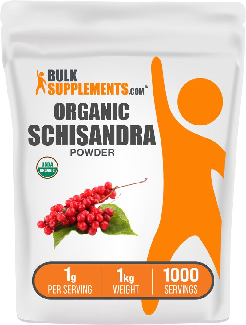 BulkSupplements.com Organic Schisandra Powder - 100g - görsel 6
