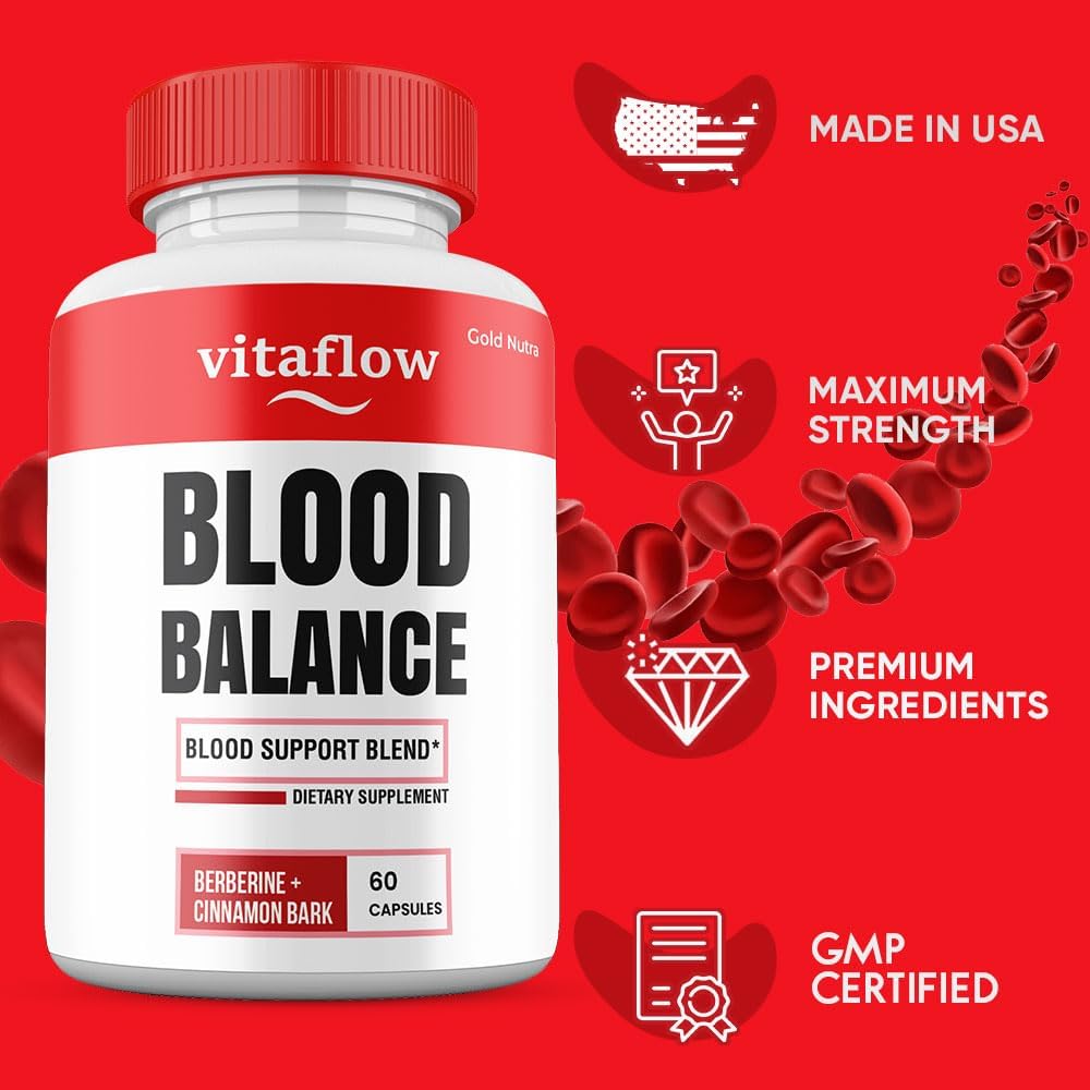 VitaFlow Capsules - Maximum Strength All Natural Food Supplement with Cinnamon Bark - görsel 3