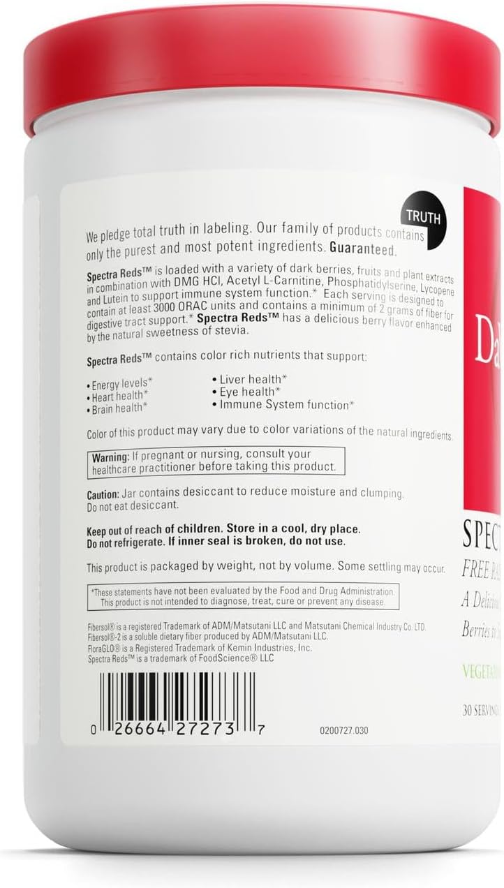 DAVINCI Labs Spectra Reds - Drink Mix Supplement for Antioxidant Health - 30 Servings - görsel 3