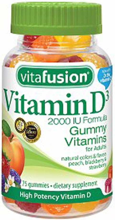 Vitafusion Vitamin D 2000 IU Adult Gummies, 275 Count - görsel 1