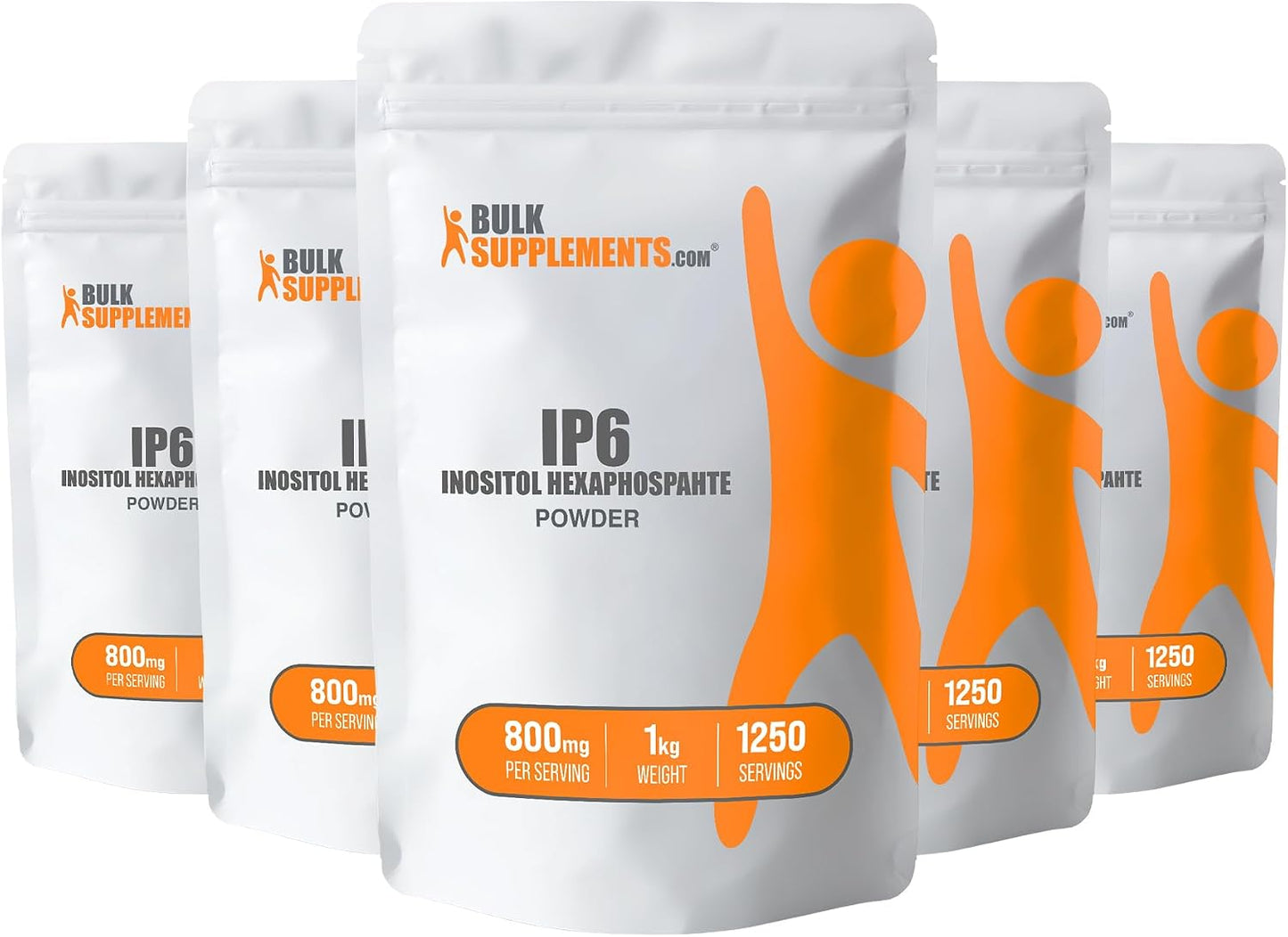 BulkSupplements.com IP6 Powder - Inositol Hexaphosphate, IP6 Supplement for Immune Support, Gluten-free, 800mg per Serving, 5kg (11 lbs) (Pack of 5) - görsel 1