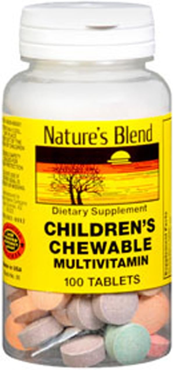 Nature's Blend Children's Chewable Multivitamin, 100 Tablets - görsel 2