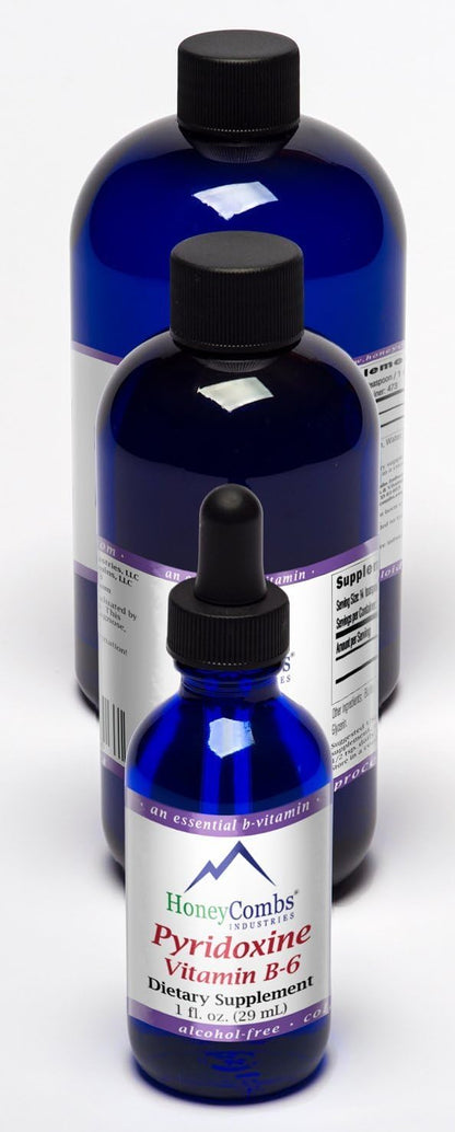 HoneyCombs Vitamin B6 Liquid Drops, 8 Fl Oz