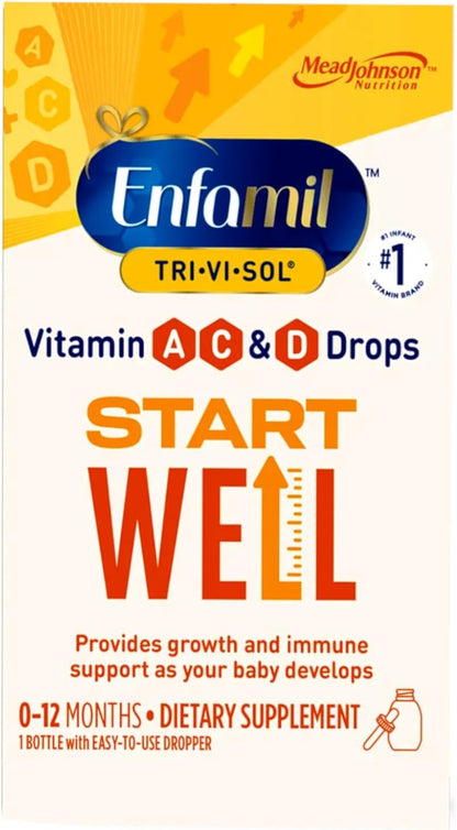 Enfamil Tri-Vi-Sol Vitamins A, D & C Supplement Drops for Infants, 50 ml