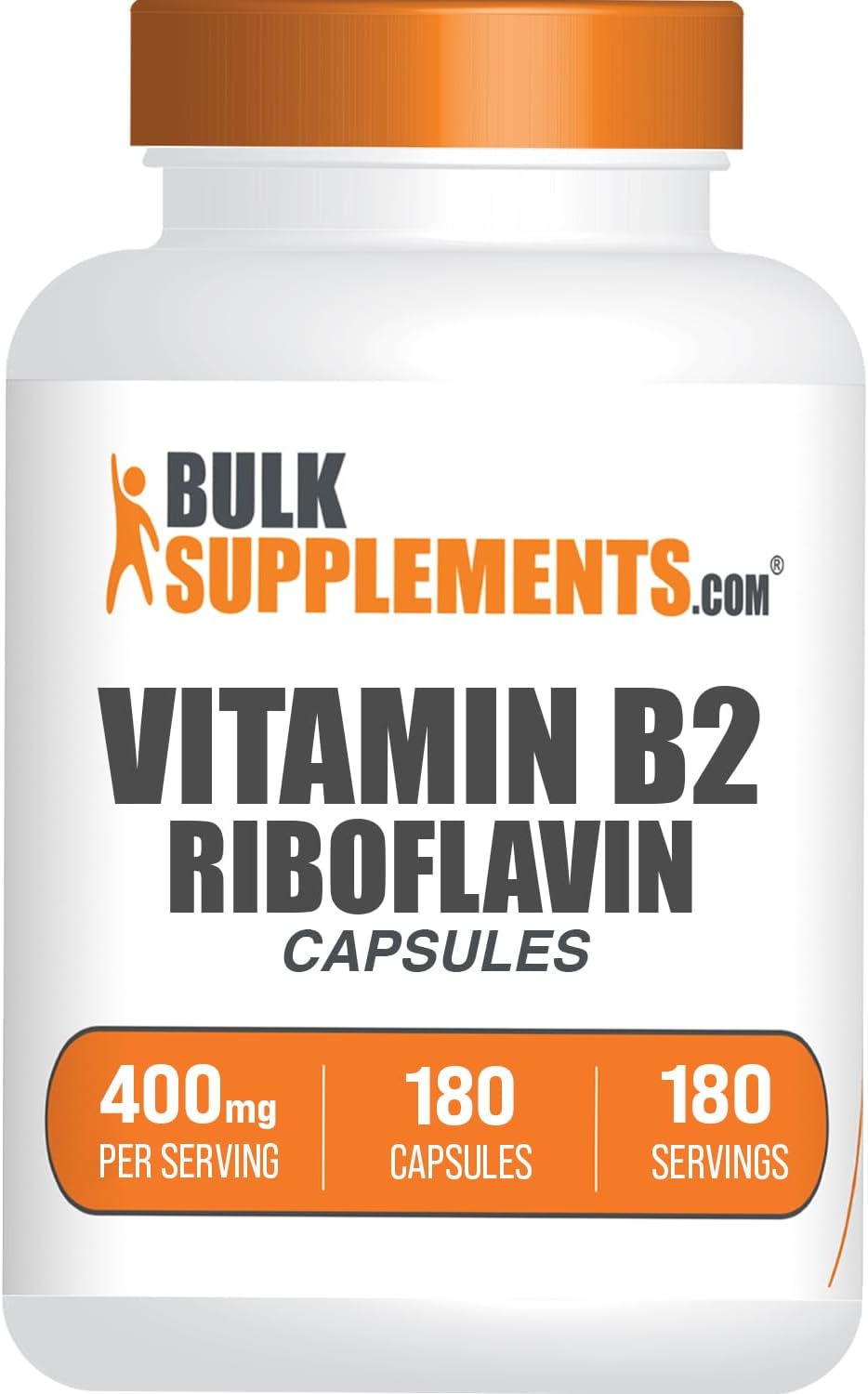 Riboflavin Capsules (Vitamin B2) 400 mg, 180 Capsules - görsel 1