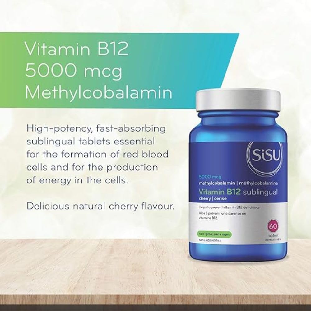 Sisu B12 5000 mcg Methylcobalamin Tablets, 60 Count - görsel 3