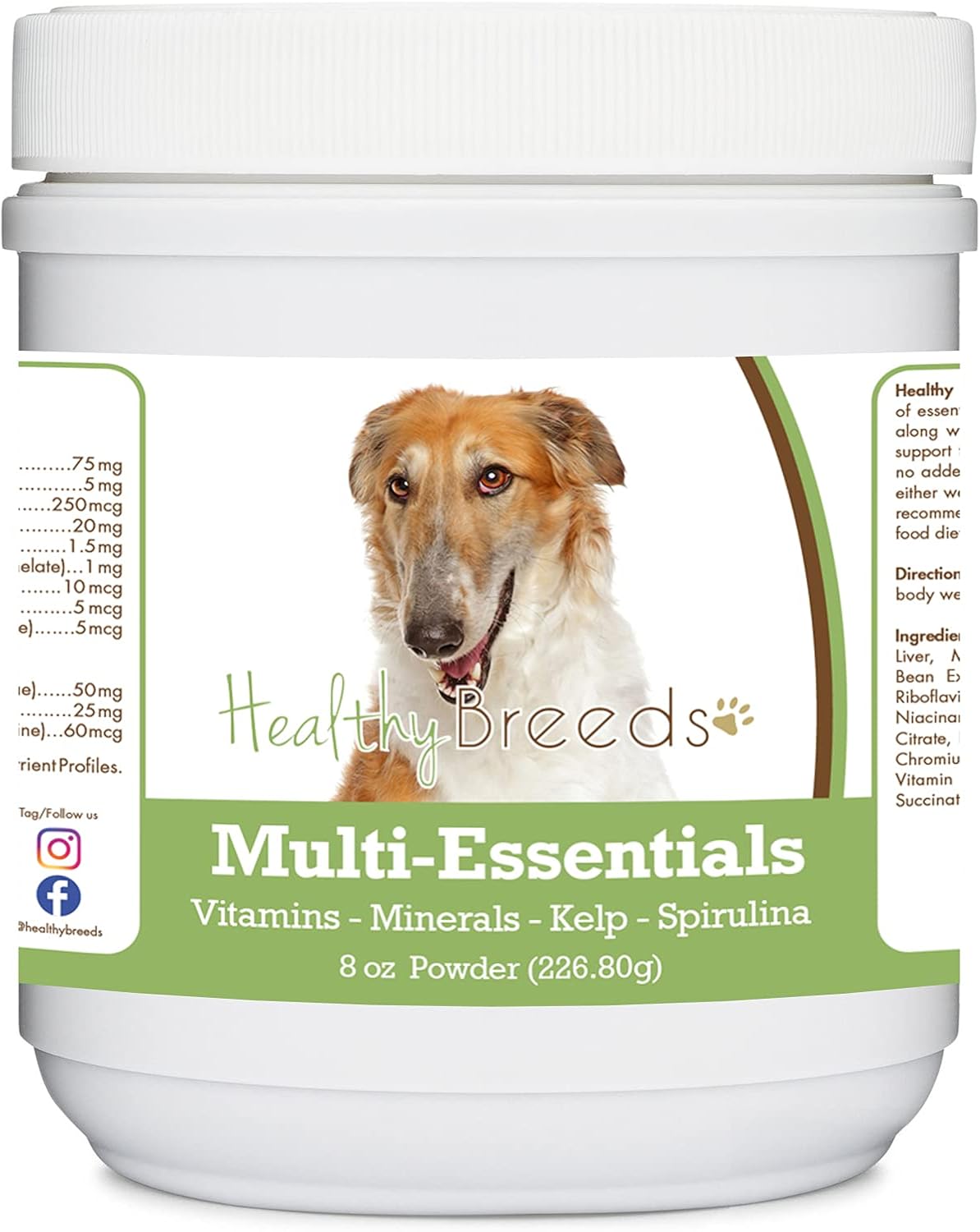 Healthy Breeds Borzois Multi-Essentials Powder for Dogs - 8 oz - görsel 1