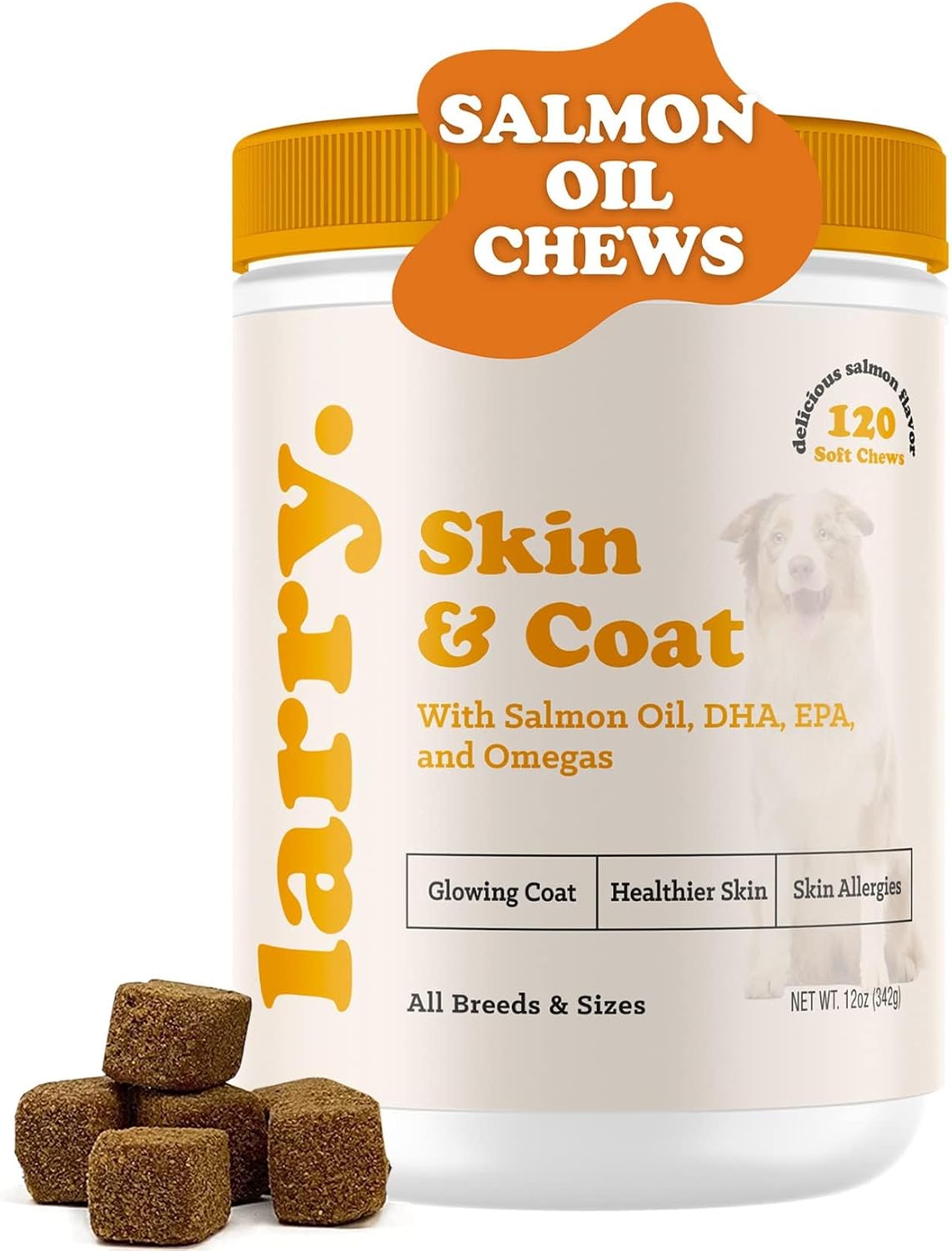 Larry 8-in-1 Multivitamin Dog Supplement - 120 Salmon Soft Chews - görsel 10