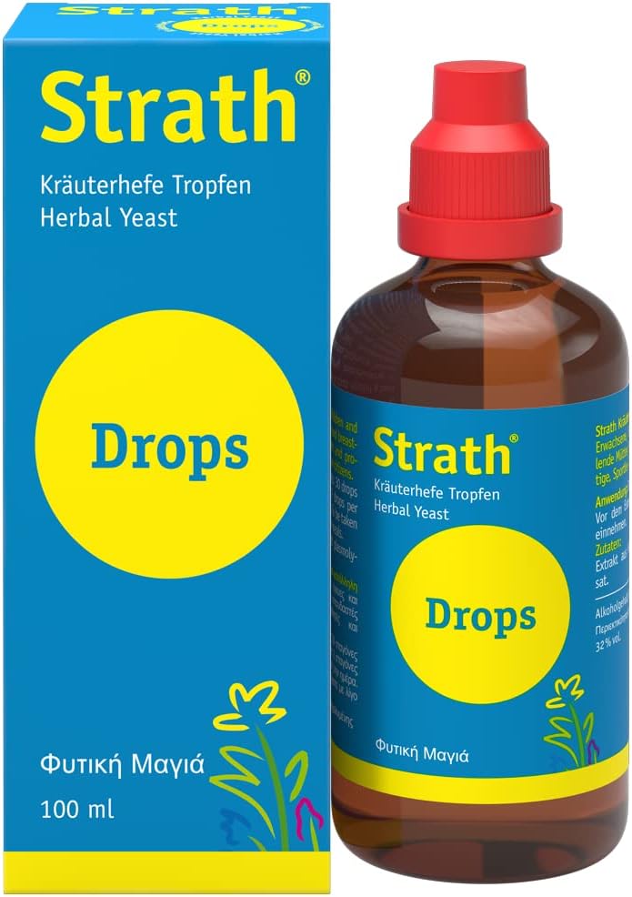 Strath Nutritional Yeast Liquid Syrup – Postbiotic Digestive Support with 61 Nutrients, Vegetarian, Lactose Free, 100 ml - görsel 1