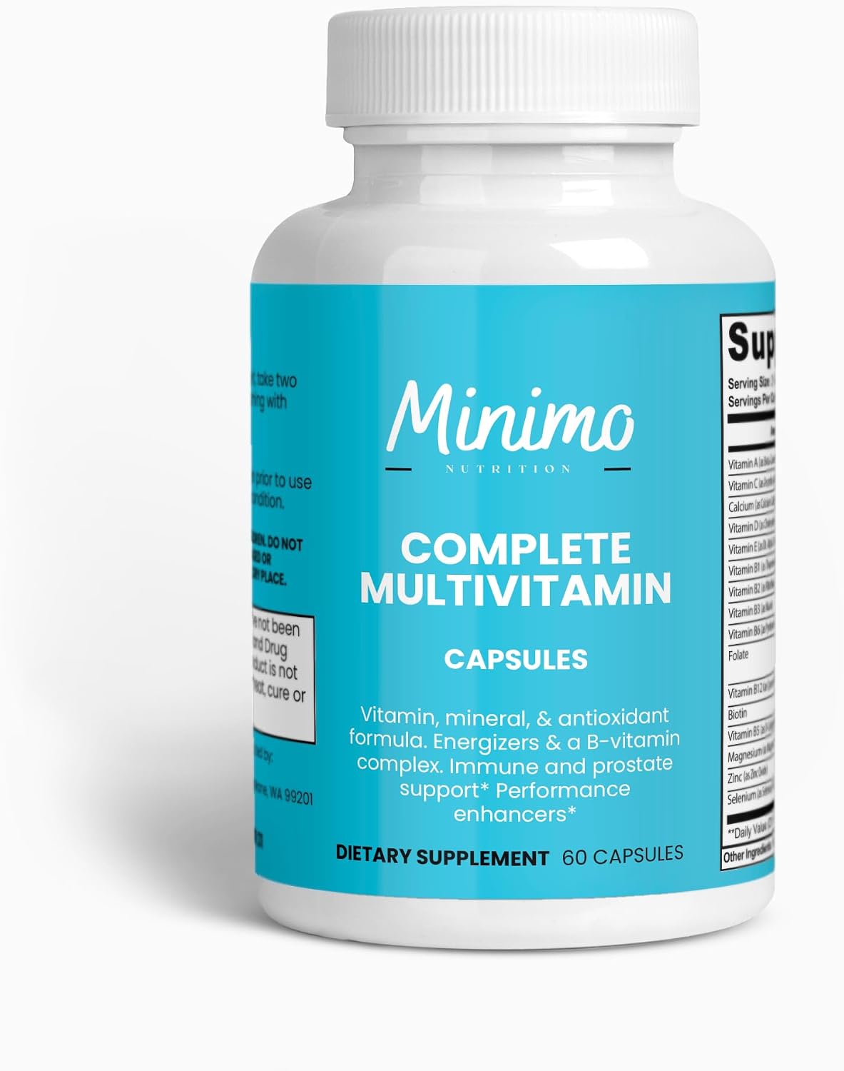 Minimo Nutrition Complete Multivitamin + Immunity Boost - 60 Capsules (30 Servings) - görsel 1