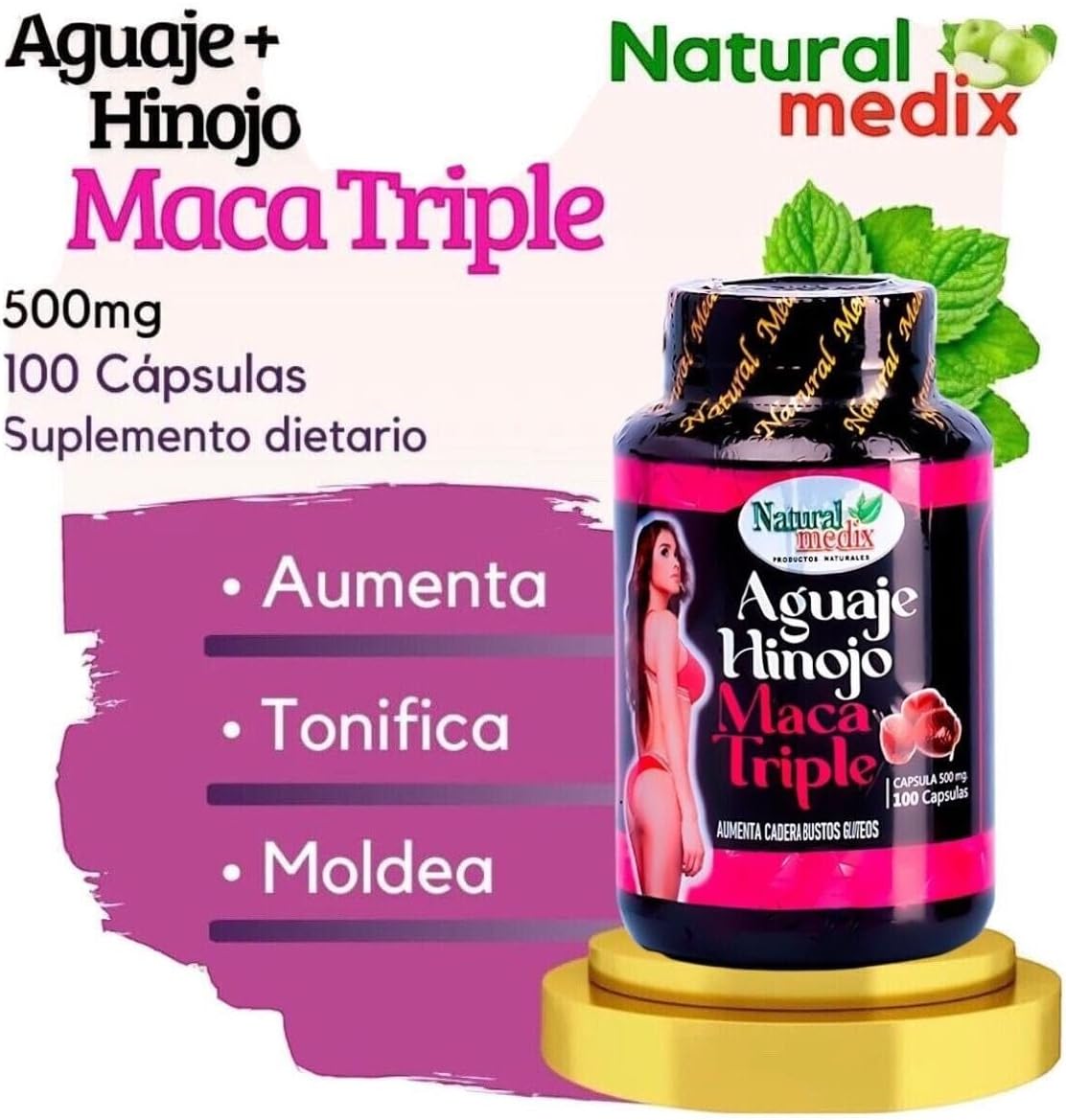 Natural medix Aguaje Hinojo Maca Triple – Maca Root Supplement for Feminine Balance - görsel 5