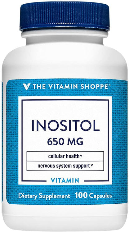 The Vitamin Shoppe Inositol 650mg, Supports Healthy Liver & Cellular Health (300 Capsules)