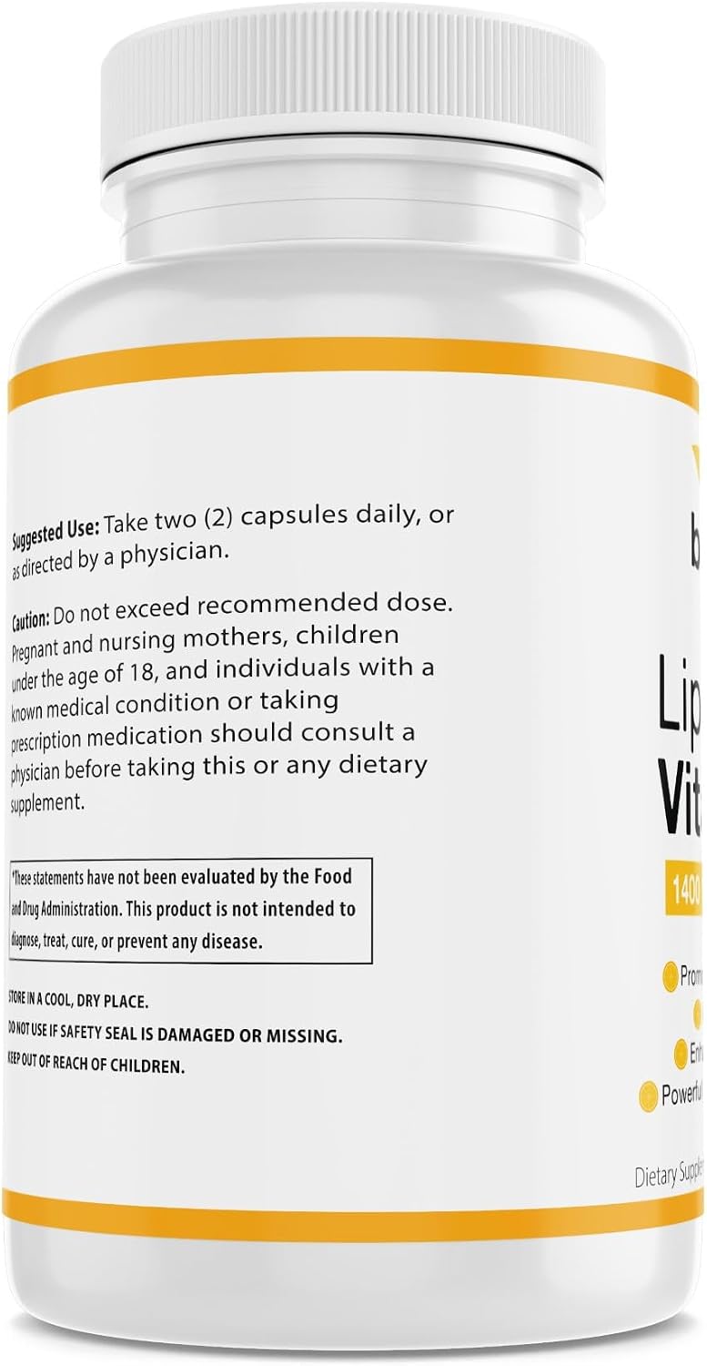 Liposomal Vitamin C - 1400mg per Serving, 180 Capsules - görsel 6