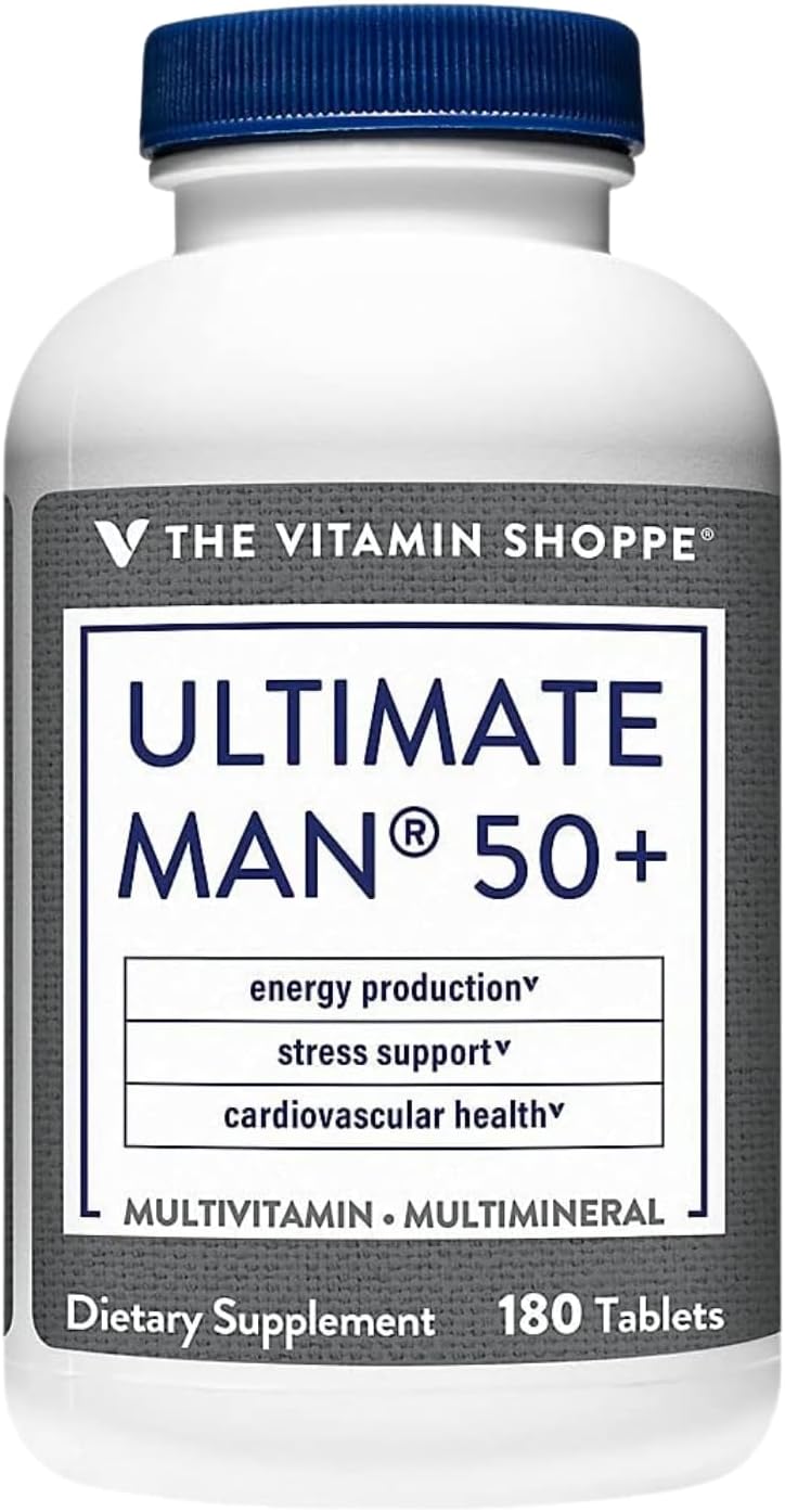 The Vitamin Shoppe Ultimate Man 50+ Multivitamin, 180 Tablets - görsel 1