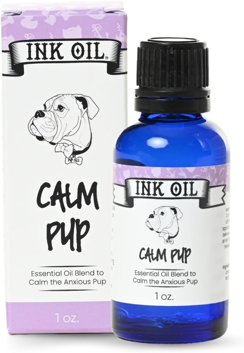Ink Oil Pup Oils – Dog Calming Supplement | Liquid Drops for Calmness Support & Aromatherapy - görsel 1