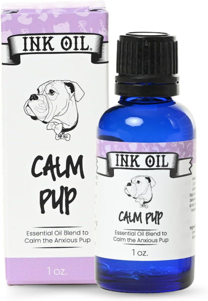 Ink Oil Pup Oils – Dog Calming Supplement | Liquid Drops for Calmness Support & Aromatherapy