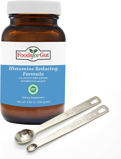 Foods For Gut Histamine & D-Lactate Free Probiotic Powder – 240 Billion CFU, 60 Grammes